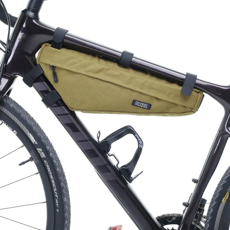 PACK2RIDE Mira Bike Frame Bag - Water Resistant, Durable Cordura Fabric & Bicycle Equipment Bag - Biking Storage, Bikepacking Pouch, Road for Cycling Adventures - Image 2